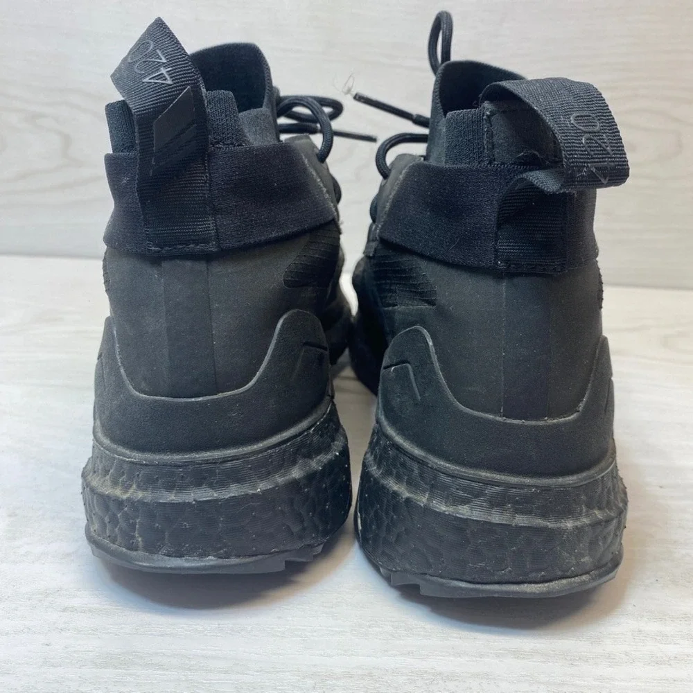Adidas Mens 8 Terrex Free Hiker GTX Hiking Boots Black Gore-Tex Boost GZ0355